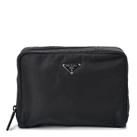 prada vela nylon cosmetic pouch|Prada Vela Nylon Beauty Bag Cosmetic Makeup Case .